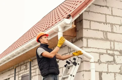Pose et remplacement de gouttières à Croix-Blanche